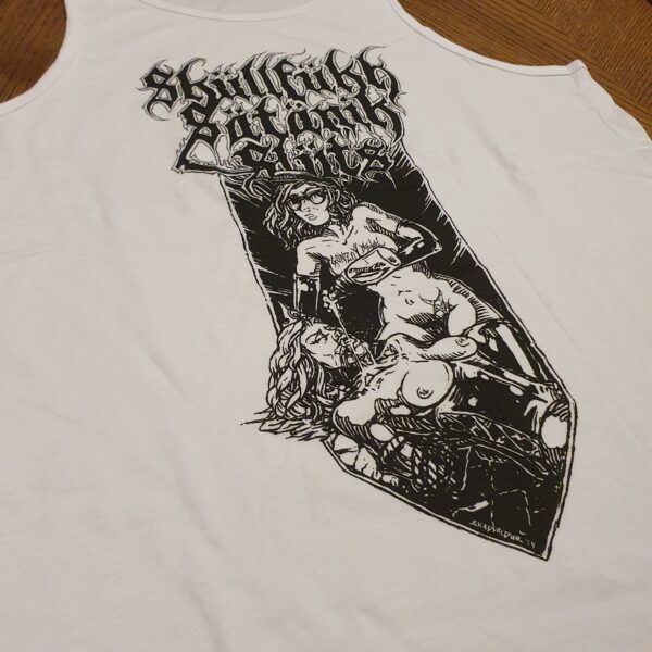 Sküllfükk SS "Gonzo Metal" White Tanktop - Image 2